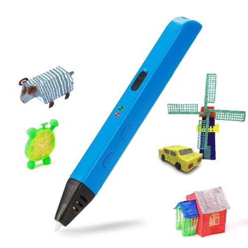 

3D Printing Pen Apply with 1.75mm Filament ABS PLA Support Temperature Speed Adjustment Heat Dissipation with Indicator Light DIY for Teen Children and Adults Christmas Birthday Gift