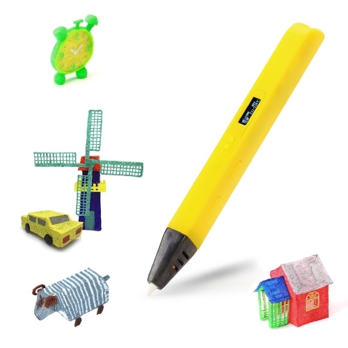 

3D Printing Pen Apply with 1.75mm Filament ABS PLA Support Temperature Speed Adjustment with OLED Screen Heat Dissipation DIY for Teen Children and Adults Christmas Birthday Gift