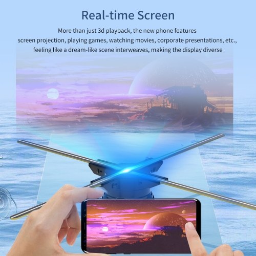 

F52 3D Hologram Projector Advertising Display Fan Wall-mounted Player 3D Naked Eye