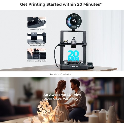 Creality Ender-3 V3 SE 3D Printer CR Touch Auto Leveling 220*220*250mm Printing Size and 3.2in Color Knob Screen 