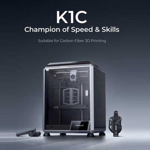Creality K1C 3D Printer 600mm/s High Speed FDM 3D Printers Print Size 220x220x250mm with Al Camera Observant All-Metal Hot End Kit 