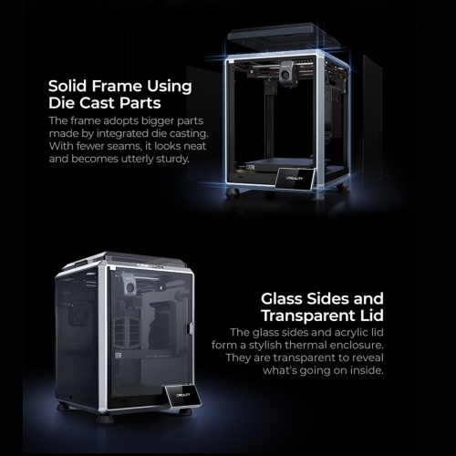 Creality K1C 3D Printer 600mm/s High Speed FDM 3D Printers Print Size 220x220x250mm with Al Camera Observant All-Metal Hot End Kit 