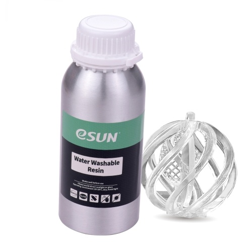 

Water Washable Resin for LCD 3D Printer Aluminum Bottle Liquid Printing Material 76D Hardness Consumables Compatible with Anycubic Nova Sparkmaker Uniz Creality 3D Printers Accessories 500g/Bottle White
