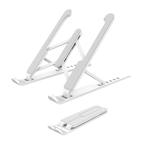 

Foldable Laptop Stand Non-Slip Computer Holder Riser 6 Levels Adjustable Aluminum Alloy Desktop Mount Compatible with 10-15.6'' Laptops