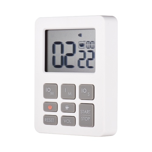 Multi-Function Mini Electronic Timer Magnetic Kitchen Timer with Large LCD Display Time Manager Support Mute Mode Positive and Countdown Timing for Children Students Teachers Adults Classroom Study Work Cooking Exercise Training