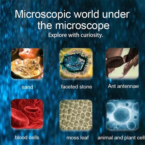 Portable 2.0inch IPS Screen 200 Times Magnification Single Lens Microscope 
