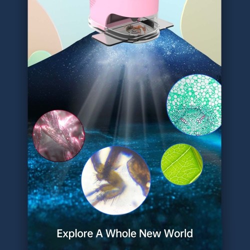 Portable 2.0inch IPS Screen 200 Times Magnification Single Lens Microscope 