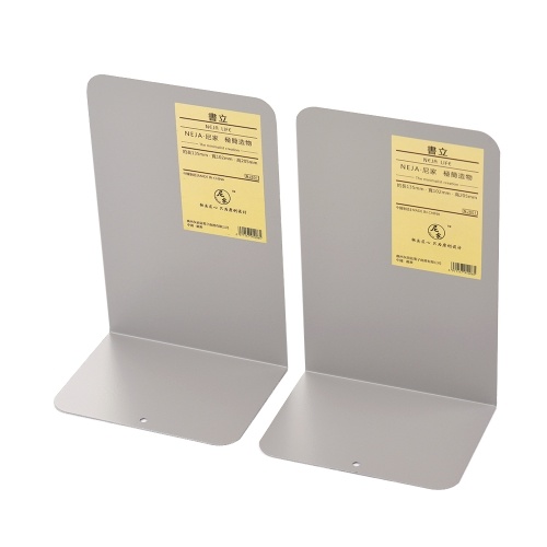 

L-shaped Metal Bookends Heavy Duty Book Ends Book Holder Stand