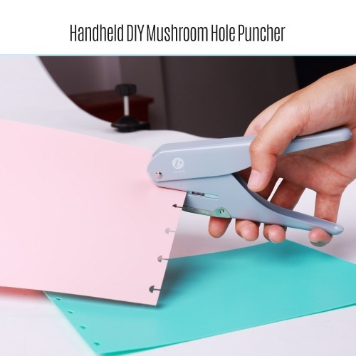 KW-trio Handheld DIY Mushroom Single Hole Punch Puncher Paper Cutter