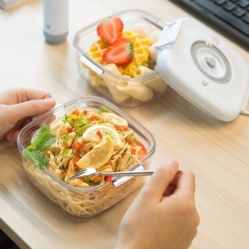 

Xiaomi Youpin Vacuum Box Outdoor Picnic Food Storage Container Fruit Box Bento Box Food Sealed Box Portable Students Children Lunch Box