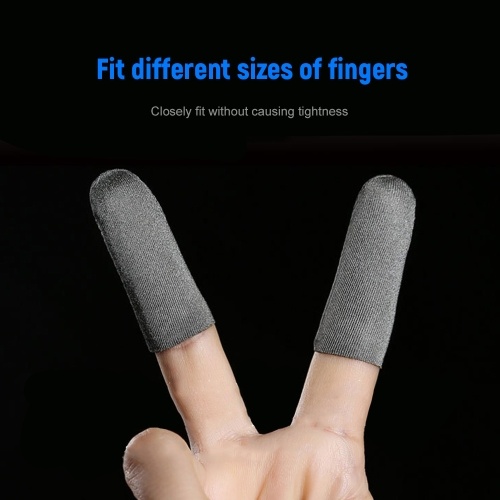 20 Pieces Gaming Finger Sleeve Touchscreen Thumb Sleeve Sensitive Sweat-proof Breathable Finger Sleeve for Gaming