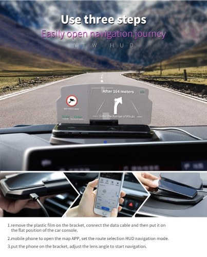 

Wireless Charging Qi Car Charger HUD Head Up Display Car Bracket HUD Car Navigation Support for iPhone X 8 7 Samsung Galaxy S9 Plus