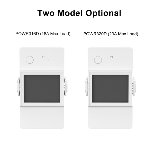 

SONOFF POWR320D Smart Power Meter Switch with 20A Max Load LCD Screen