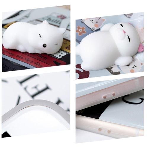 

Rabbit with Black Background for iPhone6/6S Case Cute 3D Squishy Silicon TPU Shell Squeeze Stress Relieve Toys Mobliephone Back Cover