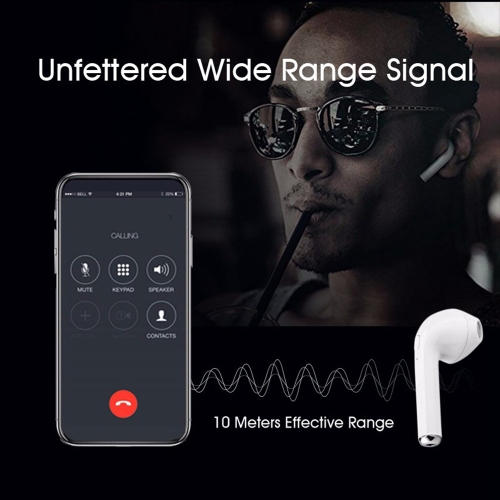 

I7 Wireless BT Earphones Mini Earbud Portable Stereo Handfree Earphone Left and Right Ear without Charging Box