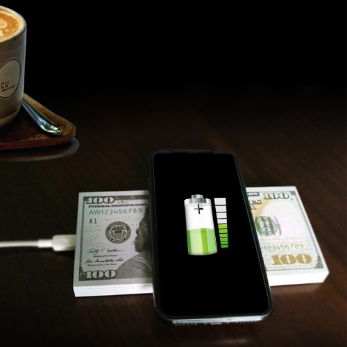 

AW01 Qi Wireless Fast Charger Dollars Money Shape Desktop