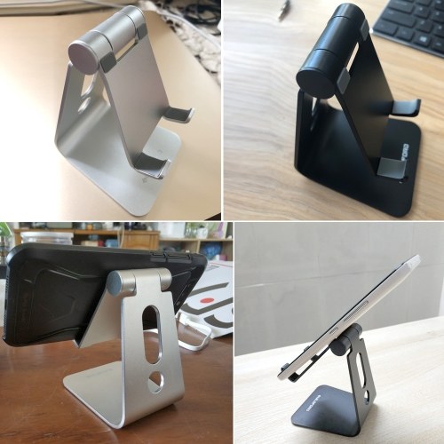 

GUILDFORD Mobile Phone Tablet Holder Stand Aluminium Alloy Adjustable Angle for Desk Compatible for Phones Tablet Under 12 inches