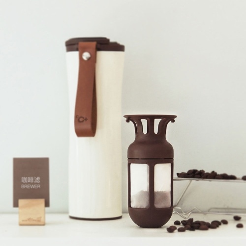 

Kiss Kiss Fish Reusable Coffee Filter Work with Xiaomi S-U45W 430ML Vacuum Flask LED Temperature Sensor Thermal Mug