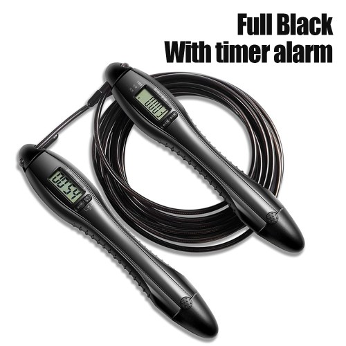 

Jump Skipping Rope Cable Adjustable Digital Display Counting Calorie Jump Rope Fitness Exercise Training Gym Sports for Kids Adults With Timer Alarm