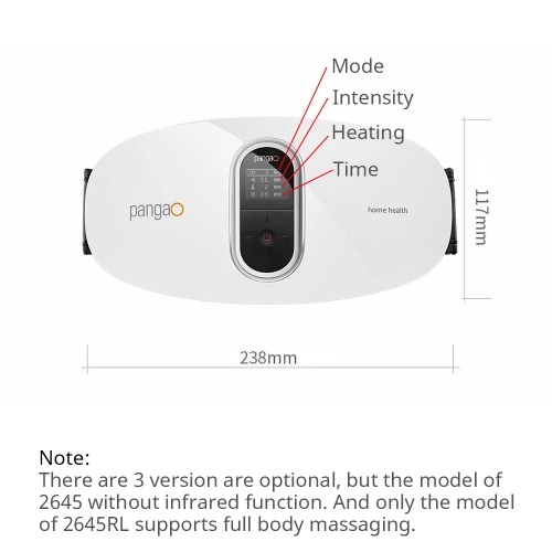 

Pangao Slimming Belt Cordless Abdominal Massager Portable Weight Loss Machine with 6 Massage Modes/Heating/16-Level Intensity Improve Blood Flow for Women Men