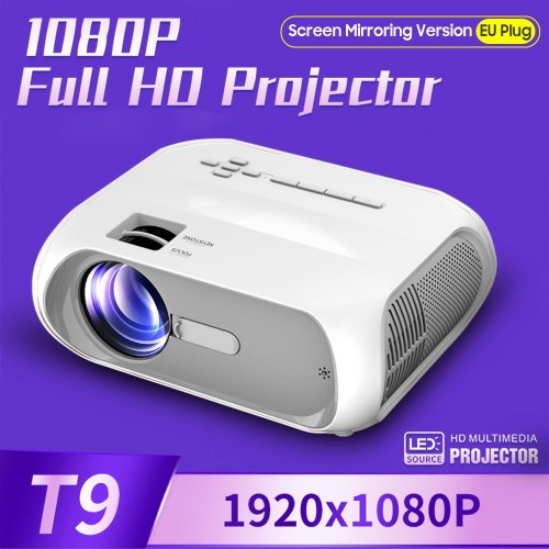 

T9 Mini Projector 2022 Upgraded Portable Video-Projector -Screen Mirroring Version