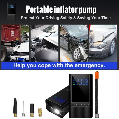 

Air pump M09 Upgrade Version 4000mAh Car Tire Inflator