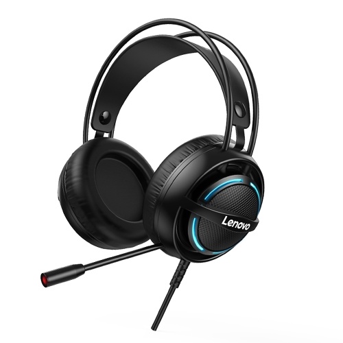 Auriculares con cable Lenovo G30 7.1 Auriculares estéreo RGB para juegos con micrófono con cancelación de ruido USB / 3.5 mm para computadora portátil