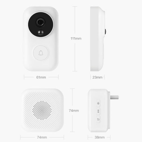 

Youpin Dlingsmart Video Doorbell Camera C3 FJ05MLWJ