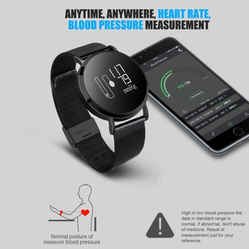 

CV08 Heart-rate Blood pressure Smart Watch - PU Leather band