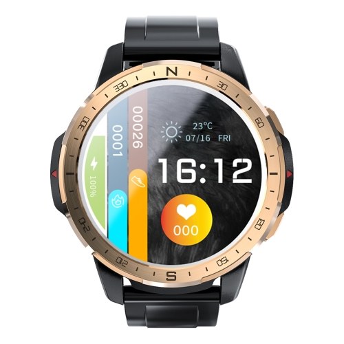 

LOKMAT APPLLP 7 1.6-inch Full-Touchscreen Smart Sports Watch with SIM Card Slot -Gold, 2G & 16G