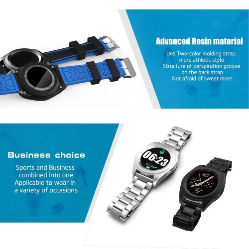 

Second Hand NO.1 G6 Heart Rate Smart Watch 1.2" Touch Screen MTK2502 BT 4.0 for iPhone 6 Plus 7S Plus Samsung S6 S6 edge HTC Android Smartphone Text Phone Book Call Reminder Pedometer Stylish Design Simple OS
