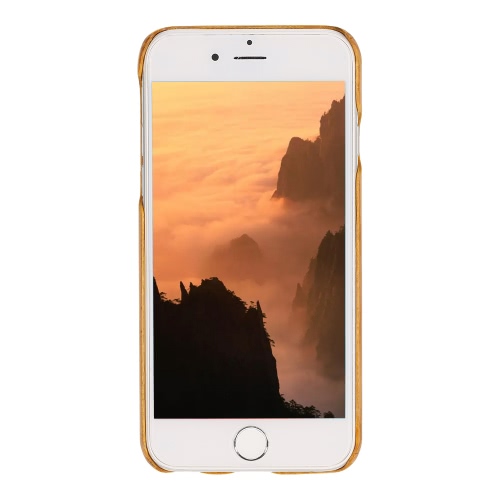 

Natural Wood Bamboo ручной мобильный телефон Футляр Shell Мода Деревянные задняя крышка для iPhone 6 / 6S Non скольжению Тонкий ле