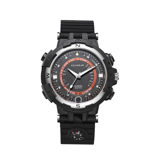 

FOXWEAR WiFi Camera Watch Wristwatch Smartwatch 720P HD Smart Watch WiFi Remote Monitoring IR Night Version Photographing Video Re