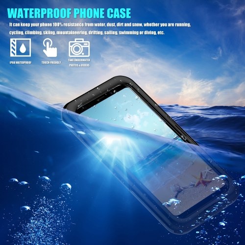

Waterproof Case Full Body Protective Cover Case Shockproof Snowproof Dirtproof Dustproof for Samsung Galaxy S9/S9 Plus