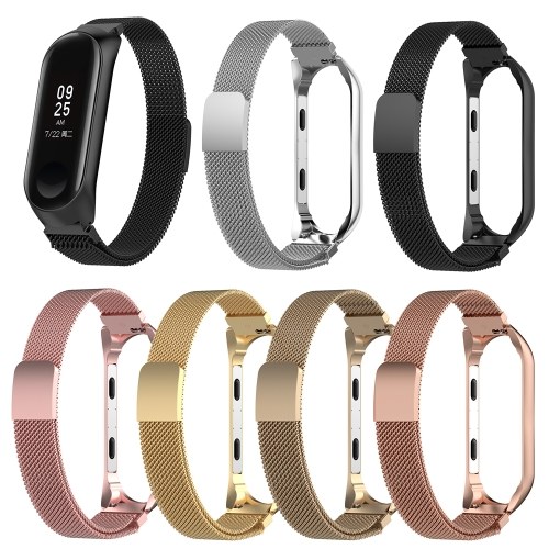 

Metal Strap For Xiaomi Mi Band 3 Mi Smart Bracelet Screwless Wristbands Replace Wrist Strap
