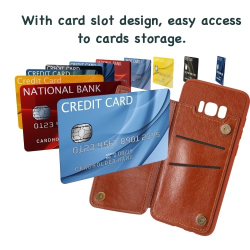 

Retro Classical Multifunctional Flip Magnetic Leather Wallet Case Card Slots Shockproof Phone Shell