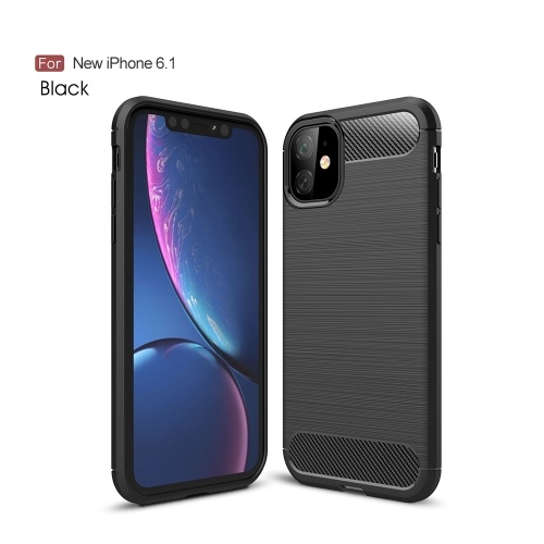 Lightweight Waterproof Iphone 6.1 Type Mobile Phone Cover Brushed Silicone Anti-Drop Soft Cover For I-phone 11