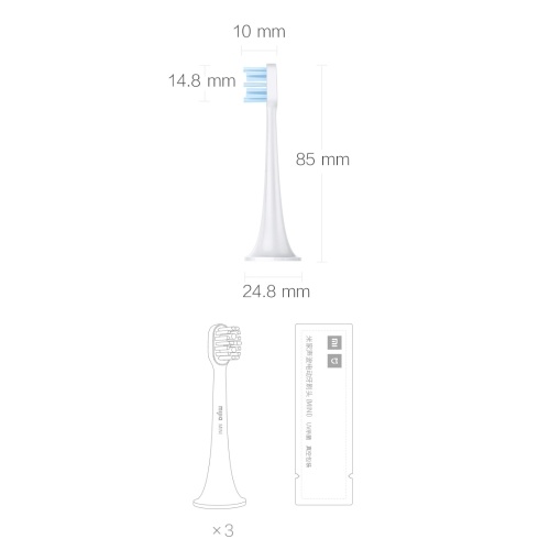 

3PCS Xiaomi MiJia Sonic Electric Toothbrush Head Replace