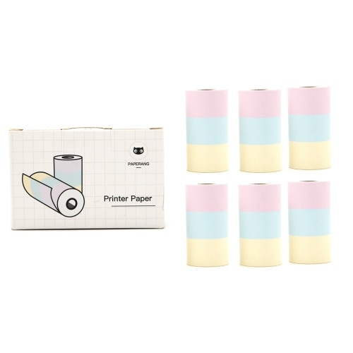 

Paperang Thermal Printing Paper Compatible with Paperang Mini Pocket Printer P1 P2 P2S Paper 57 x 30 mm 6 Rolls