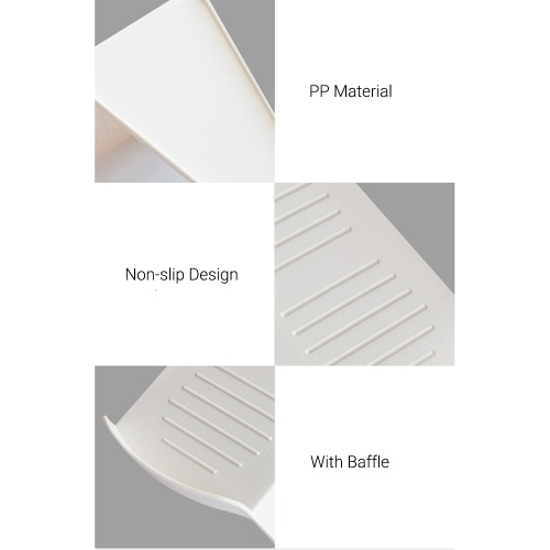 

MIWUNA One-piece Shoe Rack Household Simple Shoes Bracket Creative Double-layer Thicking PP Material Space Saving Shoe Storage Racks 5pcs/box