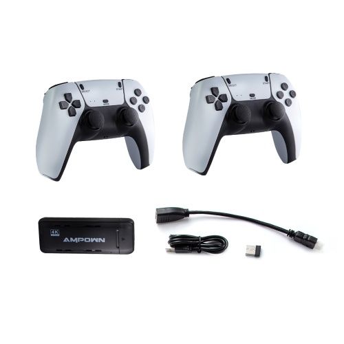 

Ampown U9 TV Game Stick With Two 2.4G Wireless Controller -128G, Built in 20000+ Games