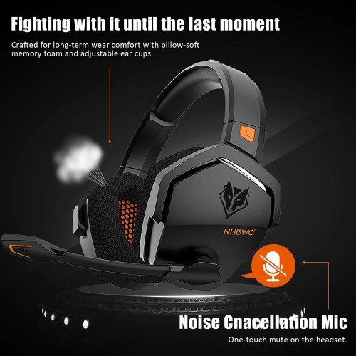 NUBWO G06 2.4G Wireless Gaming Headset with Mic 