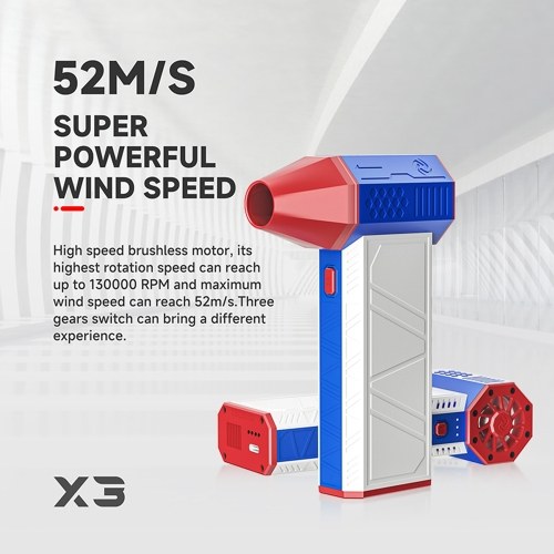 X3 Super Turbo Fan Jet Dry Blower - High-Speed 130000RPM Handheld Dust Remover 