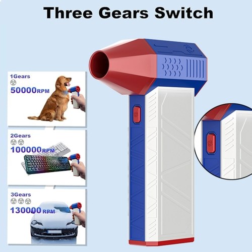 X3 Super Turbo Fan Jet Dry Blower - High-Speed 130000RPM Handheld Dust Remover 