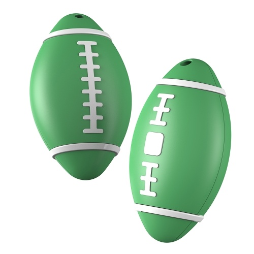 2Pcs Compact GPS Trackers - Rugger-Shaped Anti-Lost Device Compatible with Apple Find My
