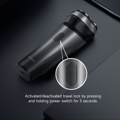 ENCHEN Black Stone Max Electric Razor for Men Rotating Head Cordless Shaver Rechargeable Portable Razor Wet and Dry Use Waterproof 