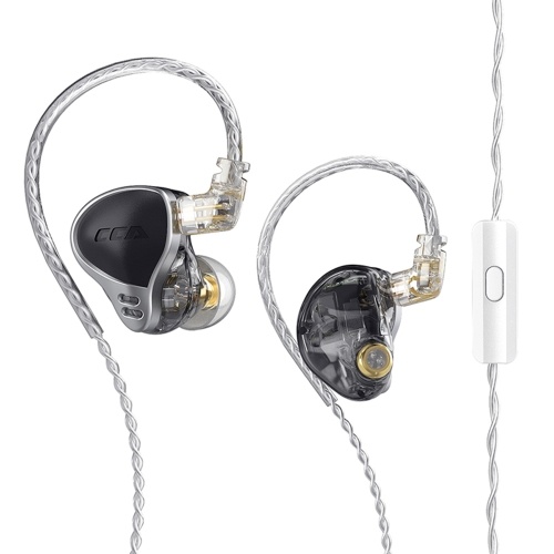 

CCA CA24 24 Units Balance Armature Earphone in-Ear Stereo Bass Headphone with 0.75mm Detachable Cable Professional Comfortable Earbuds (No Mic)