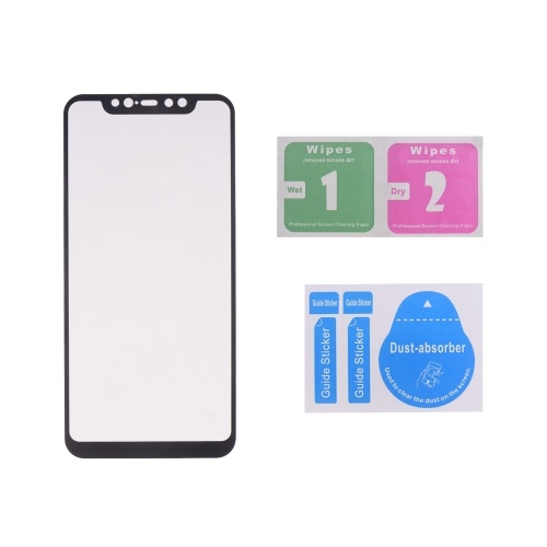 2 Pcs Screen Protector 9H Curved Tempered Glass Film Ultra-Thin High Transparency Anti-Dirt Shatterproof Anti-Scratch Protective Phone Protector Film for Xiaomi 8