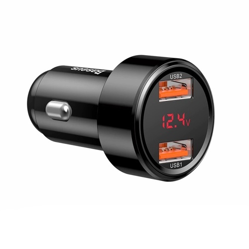 

Baseus 45W Car Charger 6A USB C Car Charger w/Fast Charge Technology & Dual Ports PD & QC 4.0 3.0 Car Adapter PPS Compatible w/iPhone/Android Phone/Tablet or Other USB Device