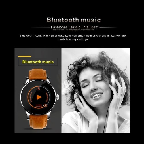 

K88H Smart Band Smart Health Bracelet Smart Watch Heart Rate Sleep Monitor Intelligent Reminder Anti-lost Remote Control Sports Tracker Call Reject Messages IPS 3D 1.22" Big Screen 300mAh Large Battery
